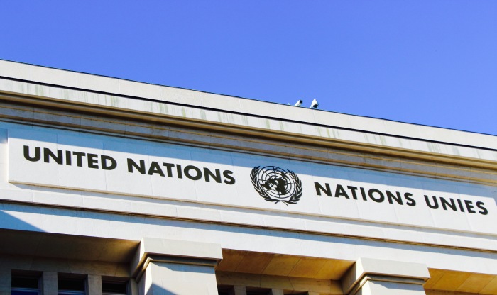 A United Nations building in Geneva, Switzerland.